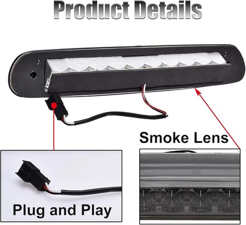 LED ضوء الفرامل الثالث الثالث ارتفاع جبل وقف الضوء الذيل الخلفي مركز الكابينة سقف الذيل مصباح البضائع متوافق مع 2007-2013 تشيفي سيلفرادو جي إم سي سييرا 1500 2500 in Kuwait