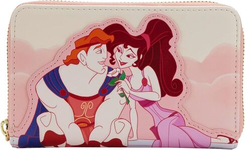 محفظة Loungefly DISNEY HERCULES الذكرى السنوية الخامسة والعشرين MEG & HERC بسحاب حول المحفظة in Kuwait