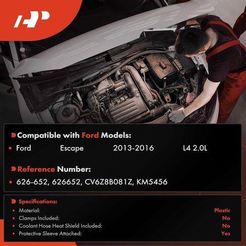 مجموعة خط أنابيب خرطوم سخان HVAC العلوي الممتاز مع غلاف واقي مرفق متوافق مع Ford Escape 2013 2014 2015 2016، 2.0 لتر in Saudi Arabia