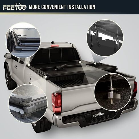 Hard Tri Fold Tonneau Cover Truck Bed for Compatible with 2007-2025 Chevy Silverado/GMC Sierra 1500 5.8FT/69.3inch Not for CarbonPro Bed in Kuwait