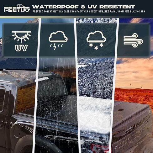 Hard Tri Fold Tonneau Cover Truck Bed for Compatible with 2007-2025 Chevy Silverado/GMC Sierra 1500 5.8FT/69.3inch Not for CarbonPro Bed in Kuwait