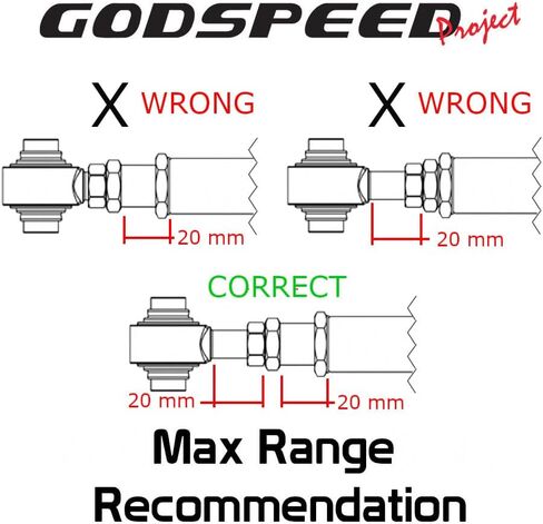 Godspeed AK-064-A Adjustable Rear Upper Camber Arms, Steel Alloy, Hard Rubber, Compatible With Dodge Charger 2006-23 in Saudi Arabia