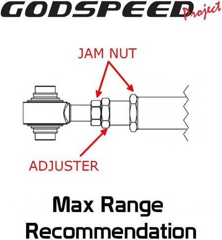 Godspeed AK-064-A Adjustable Rear Upper Camber Arms, Steel Alloy, Hard Rubber, Compatible With Dodge Charger 2006-23 in Saudi Arabia