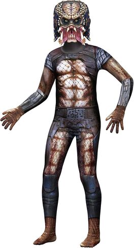 Boys Alien Hunter Costume Halloween Bodysuit Jumpsuit with Mask for 6-12 Years in Kuwait