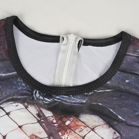 Boys Alien Hunter Costume Halloween Bodysuit Jumpsuit with Mask for 6-12 Years in Kuwait