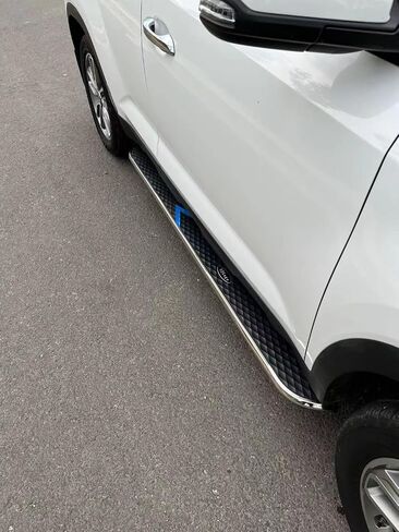لوحات الجري بدواسات الخطوات الجانبية Nerf Protector Bar يناسب Kia Sonet 2020-2025 in Saudi Arabia