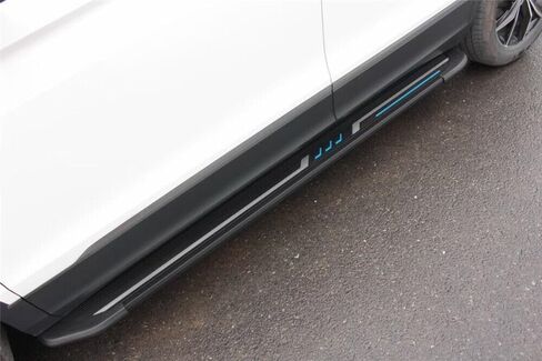 لوحات الجري بدواسات الخطوات الجانبية Nerf Protector Bar يناسب Kia Sonet 2020-2025 in Saudi Arabia