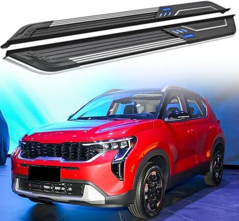لوحات الجري بدواسات الخطوات الجانبية Nerf Protector Bar يناسب Kia Sonet 2020-2025 in Saudi Arabia