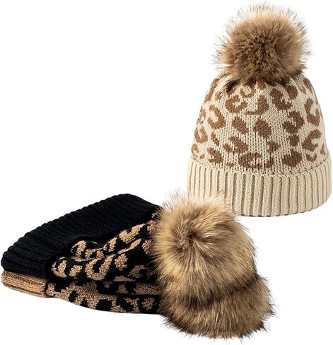 قبعة صغيرة متماسكة للنساء والرجال، قبعة شتوية دافئة على شكل نمر مع قبعة من الفرو الصناعي السميك الناعم المترهل على شكل جمجمة الثلج in Kuwait