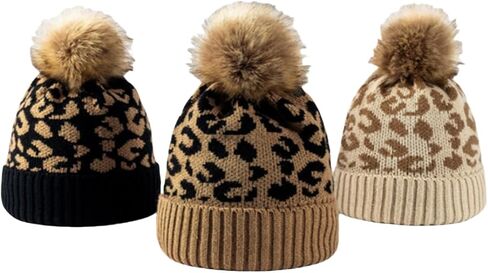 قبعة صغيرة متماسكة للنساء والرجال، قبعة شتوية دافئة على شكل نمر مع قبعة من الفرو الصناعي السميك الناعم المترهل على شكل جمجمة الثلج in Kuwait