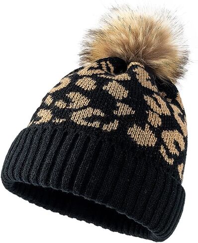 قبعة صغيرة متماسكة للنساء والرجال، قبعة شتوية دافئة على شكل نمر مع قبعة من الفرو الصناعي السميك الناعم المترهل على شكل جمجمة الثلج in Kuwait