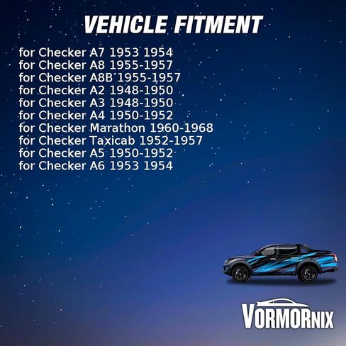 Rear Left Rear Right Drum Brake Wheel Cylinder Kit for Checker A2,A3,A4,A5,A6 1948 1949 1950 1951 1952 1953 1954 Replacement 91A2128 2Pcs in Kuwait