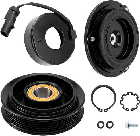 KAX AC Compressor Clutch Kit Replacement for Ram 1500 2003-2008Ram 2500 2003-2008Ram 3500 2003-2008 with 10S17E Air Condition Compressor Clutch in Saudi Arabia
