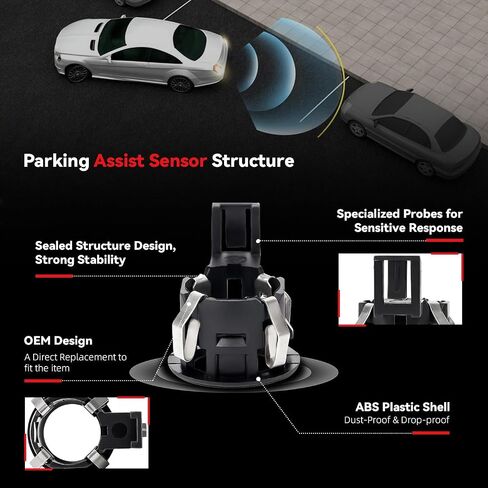 4pcs PDC Bumper Parking Aid Assist Sensor Retainers Backup Reverse Radar Holders Replacement Kit - Compatible with 07-13 Toyota Tundra 13-14 Lexus RX350 RX450h - 89348-33100 89348-33080 in Saudi Arabia