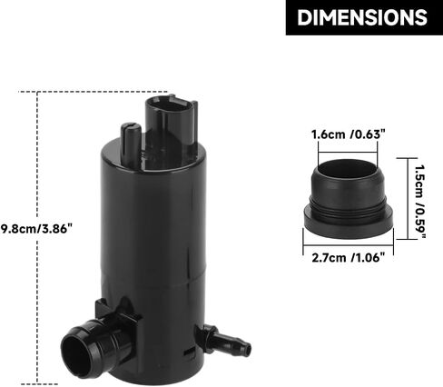 Windshield Washer Motor Pump for Nissan Maxima 2009-2014 / NV200 2013-2021 for Nissan Versa/Rogue | High-Pressure Spraying | Windshield Washer Pump | Replace Part 28920-JA00A in Saudi Arabia