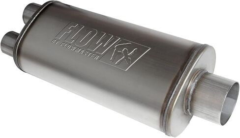 Flowmaster 72587 FlowFX Muffler 3.5" Center Inlet/2.5" Dual Outlet - Moderate Sound 409 Stainless Steel in Saudi Arabia