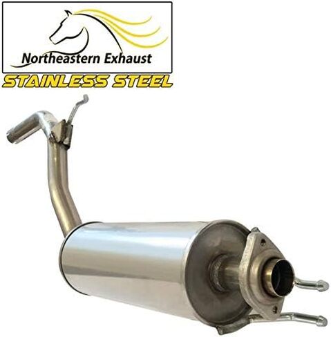 Northeastern Exhaust - Stainless Steel Intermediate pipe Exhaust Muffler kit Compatible With: 2006-2011 Honda Civic 1.8L 4Dr in Saudi Arabia