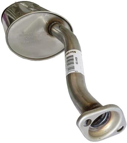 Northeastern Exhaust - Stainless Steel Intermediate pipe Exhaust Muffler kit Compatible With: 2006-2011 Honda Civic 1.8L 4Dr in Saudi Arabia