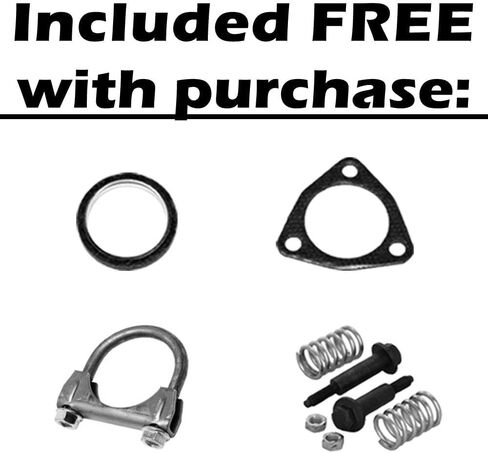 Northeastern Exhaust - Stainless Steel Intermediate pipe Exhaust Muffler kit Compatible With: 2006-2011 Honda Civic 1.8L 4Dr in Saudi Arabia