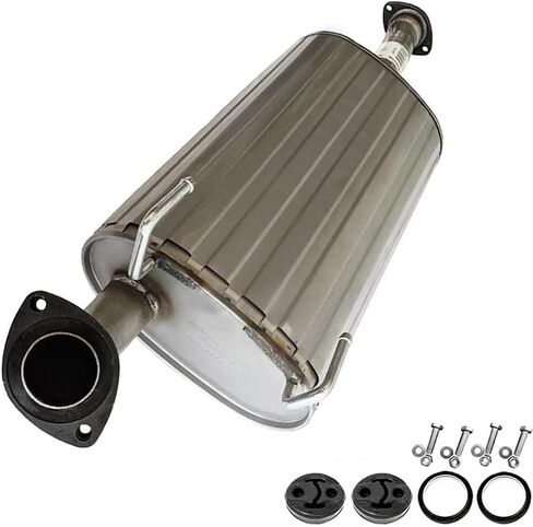 Northeastern Exhaust - Stainless Steel Muffler compatible with 1999-2000 Toyota 4Runner 2.7L 3.4L California Emissions and 2001-2002 4Runner 3.4L - Includes Gaskets, Hangers, Bolts, and Nuts in Saudi Arabia