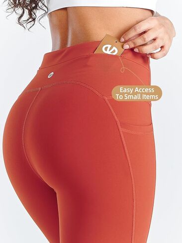 ALLZERO Women's Leggings with Pockets Tummy Control Workout 26" High Waisted Brushed Lined Warm Yoga Pants Fall Winter in Saudi Arabia