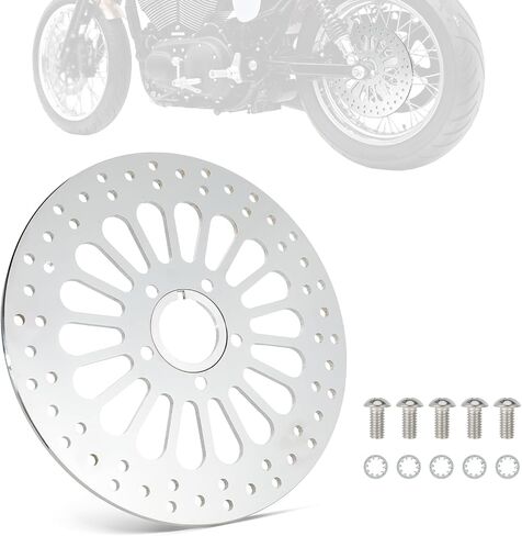 11.5'' Rear Brake Rotors for Touring Sportsters Dyna Early Super Glide Softail Great Heat Dissipation High Performance Rear Disc Brake Rotor Vibration Free Stainless Steel Rotors Kit in Saudi Arabia