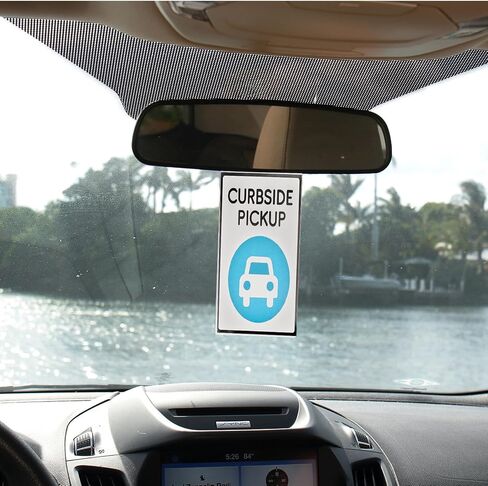 5 Pcs Placard Holder Clear Parking Permit Holder Permit Placard Protective Organizer Set Rearview Mirror Hanger for Car Passes Stickers Permits in Saudi Arabia