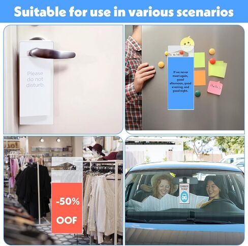 5 Pcs Placard Holder Clear Parking Permit Holder Permit Placard Protective Organizer Set Rearview Mirror Hanger for Car Passes Stickers Permits in Saudi Arabia