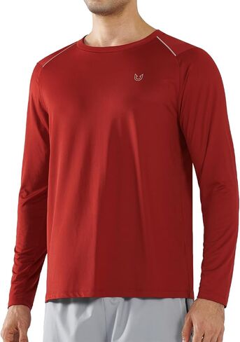 Men's Long Sleeve T-Shirts Quick Dry Running Shirt for Athletic Workouts in Saudi Arabia