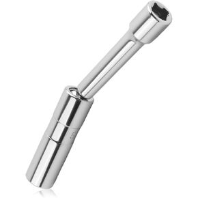 360° Swivel 5/8 Spark Plug Socket Magnetic,6-Point Spark Plug Removal Tool with 3/8" Drive & 6" Total Length for Changing Sparks Plugs,Essential Magnetic Sparks Plugs Socket in Saudi Arabia