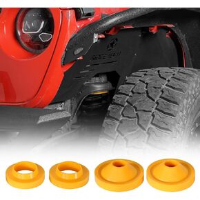 Hooke Road JK 3/4" Spacer Leveling Lift Kit Compatible with 2007-2018 Jeep Wrangler JK & Unlimited 2/4 Doors, Front & Rear Suspension Bump Stop Extensions Spacers - 4 PCS in Saudi Arabia