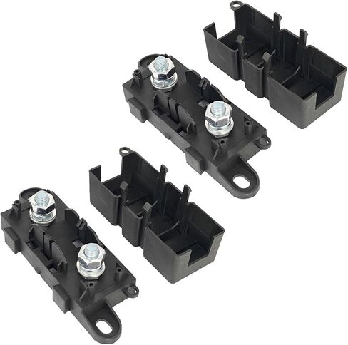 2X Mega Fuse Holder with Cover Compatible with AMG Car for Truck Caravan Bus Caravan Automotive Marine Bolt Down High Current Bolt-On in Saudi Arabia