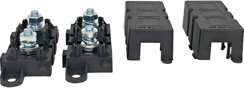 2X Mega Fuse Holder with Cover Compatible with AMG Car for Truck Caravan Bus Caravan Automotive Marine Bolt Down High Current Bolt-On in Saudi Arabia
