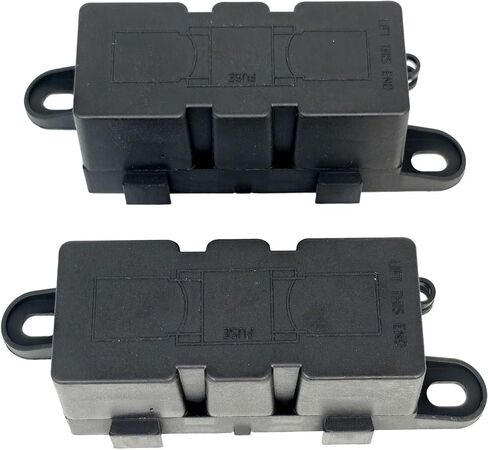 2X Mega Fuse Holder with Cover Compatible with AMG Car for Truck Caravan Bus Caravan Automotive Marine Bolt Down High Current Bolt-On in Saudi Arabia