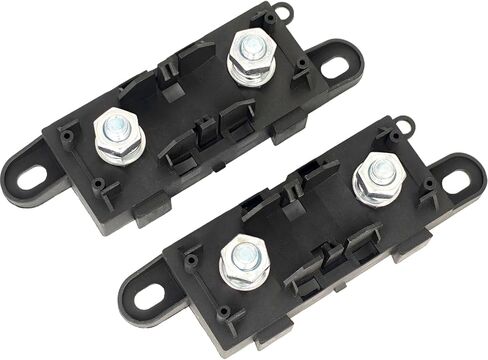 2X Mega Fuse Holder with Cover Compatible with AMG Car for Truck Caravan Bus Caravan Automotive Marine Bolt Down High Current Bolt-On in Saudi Arabia