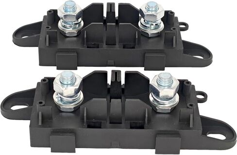 2X Mega Fuse Holder with Cover Compatible with AMG Car for Truck Caravan Bus Caravan Automotive Marine Bolt Down High Current Bolt-On in Saudi Arabia