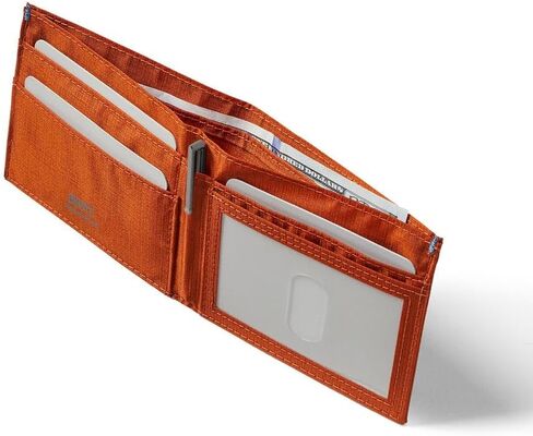 محفظة Allett ID، باللون الأزرق النيلي | نايلون، حجب RFID | محفظة نحيفة ثنائية الطي، مقاومة للماء، متينة، رفيعة، جيب أمامي | يحمل 4-12+ بطاقات، نقدًا in Kuwait