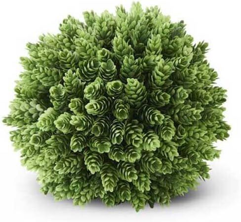 K&K Interiors 6 Inch Pineapple Grass Ball, Green in Saudi Arabia