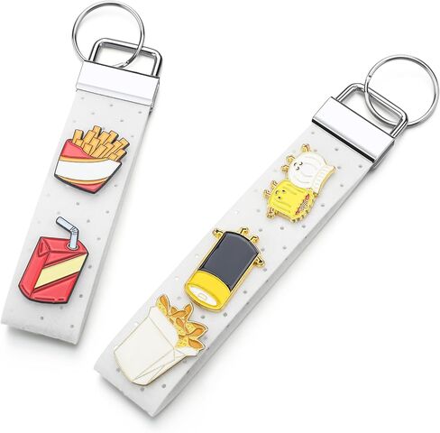 2 Pcs Portable Pin Display Keychains 2 Different Size Felt Rectangle Bag Charm for Pin Holder Backpack Brooch Badge in Kuwait