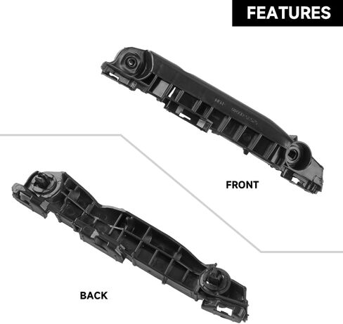 1 Pair Front Bumper Bracket Side Retainer - Compatible for Toyota Yaris Base, S 1.5L L4 - Gas 2007-2009；for Toyota Yaris Base 1.5L L4 - Gas 2010-2011 - Replace Part 5253652050, 5253552060 in Saudi Arabia