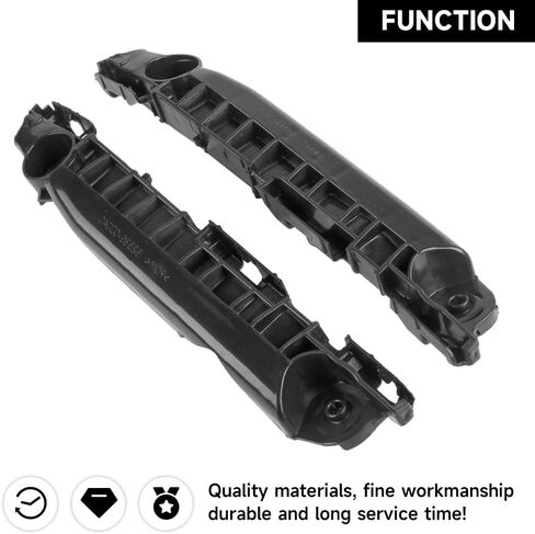 1 Pair Front Bumper Bracket Side Retainer - Compatible for Toyota Yaris Base, S 1.5L L4 - Gas 2007-2009；for Toyota Yaris Base 1.5L L4 - Gas 2010-2011 - Replace Part 5253652050, 5253552060 in Saudi Arabia