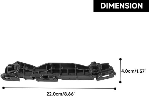 1 Pair Front Bumper Bracket Side Retainer - Compatible for Toyota Yaris Base, S 1.5L L4 - Gas 2007-2009；for Toyota Yaris Base 1.5L L4 - Gas 2010-2011 - Replace Part 5253652050, 5253552060 in Saudi Arabia