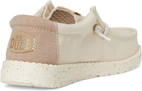 HEYDUDE Men's Wally Break Brushed Linen (Little Big Kid) Slip-On in Saudi Arabia