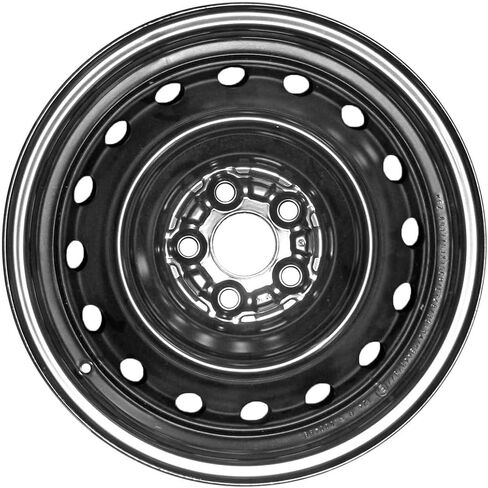 حافة عجلة فولاذية مقاس 15 بوصة لسيارة سوبارو إمبريزا 2012-2013 (تصميم 16 فتحة) - عجلة فولاذية سوداء من مصنع ريمان in Kuwait