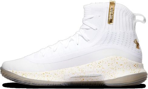 Under Armour Curry 4 Retro - للرجال (أبيض/ذهبي/أبيض) in Saudi Arabia