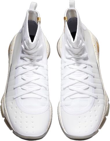 Under Armour Curry 4 Retro - للرجال (أبيض/ذهبي/أبيض) in Saudi Arabia