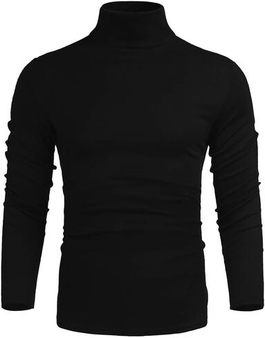 Slim Fit Turtleneck Sweater - Lightweight Knit Pullover, Casual Comfort in Saudi Arabia