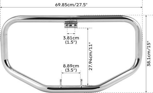 TCT-MOTORPARTS Engine Guard Crash Bar for Harley Sportster XL XR 883 1200 Custom XL1200C Sport XL1200S 1984-2003; Roadster XLS XR 1000 XR 1000 1984-1985; 883R XL883R 2002-2003 in Saudi Arabia