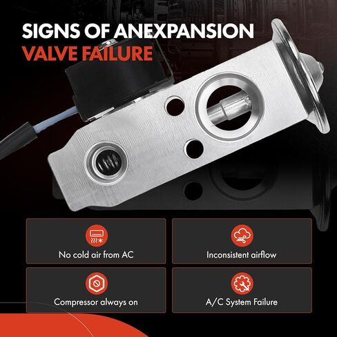 A-Premium A/C Expansion Valve Compatible with Lexus LS430 2001-2006 4.3L, Rear Side, With Solenoid in Saudi Arabia