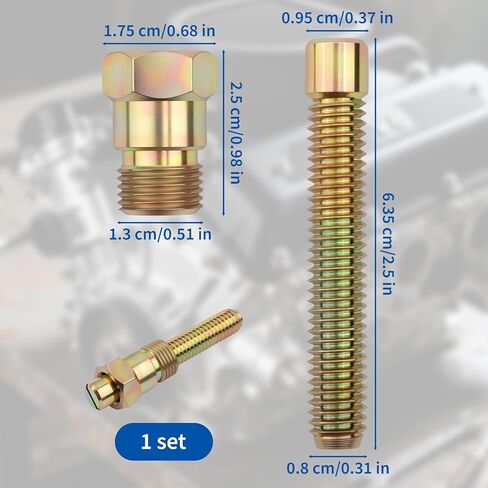 1PCS Top Dead Center Locater Screws into 14mm Spark Plug Hole Piston Stop Tool, Universal Cylinder Head for CAM-indexing, Valve Adjustment and Distributor Installation in Saudi Arabia